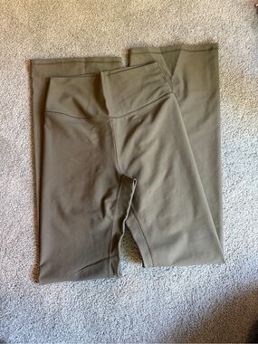 Abercrombie & Fitch Olive Green High-Waist Leggings